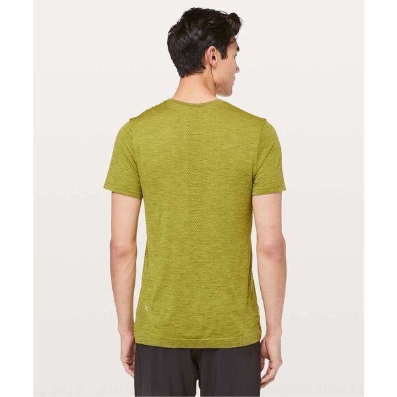 Lululemon Metal Vent Tech Surge Short Sleeve size XL Mossy Golden Lime - Picture 2 of 9